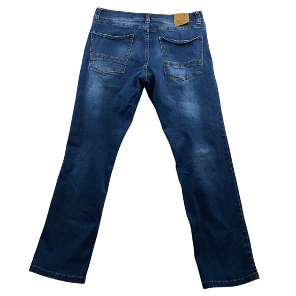 Nat Nast Men Jeans Size 32x30 Slim Straight Leg Casual Blue Denim Cotton Stretch - Picture 2 of 16